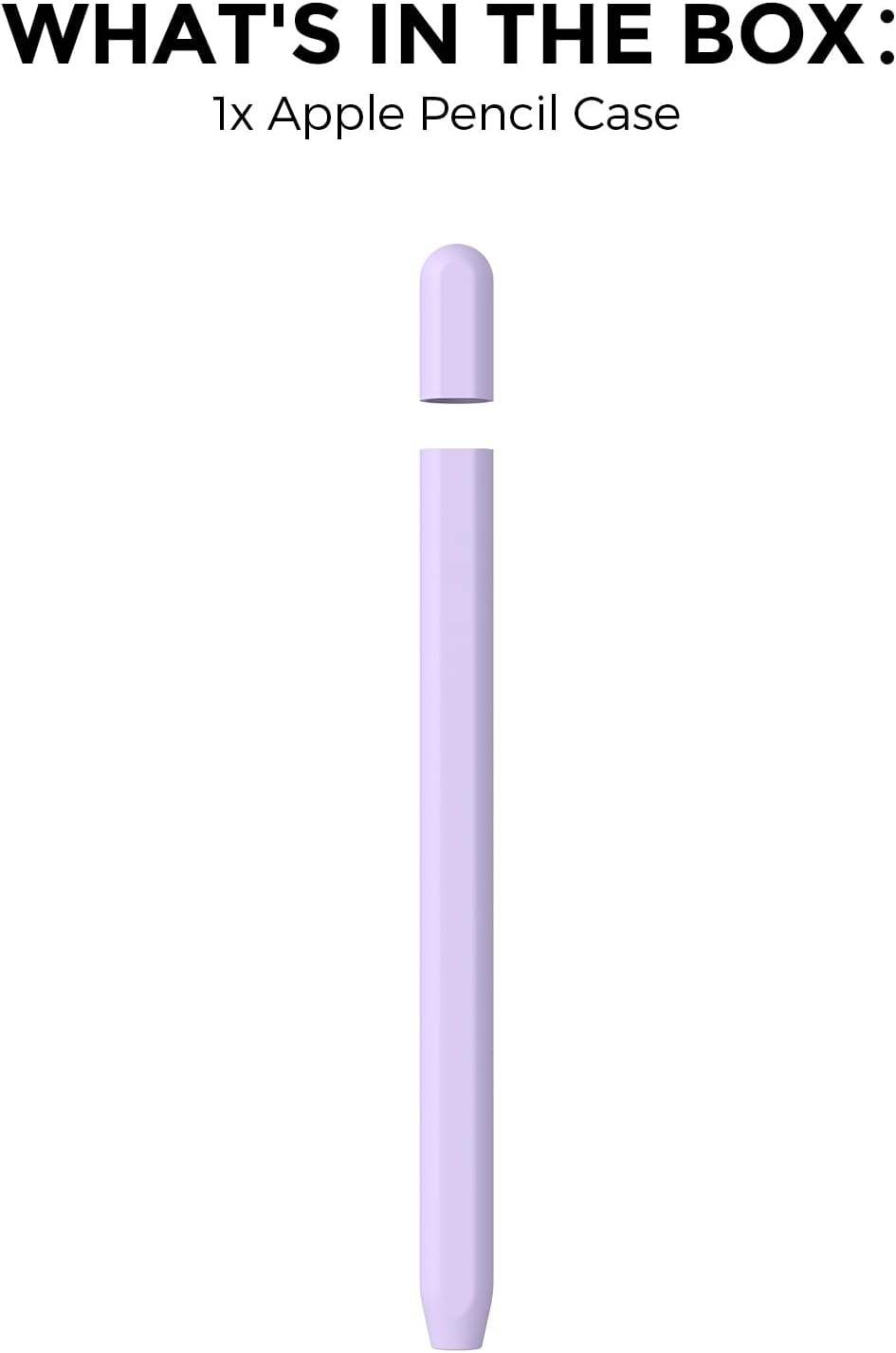 AhaStyle Silicone Case for Apple Pencil (USB-C) 2023 Ultra Thin Proteative Cover Skin Apple Pencil Sleeve Anti-Slip Grip Compatible with Apple Pencil USB C (Lavender)