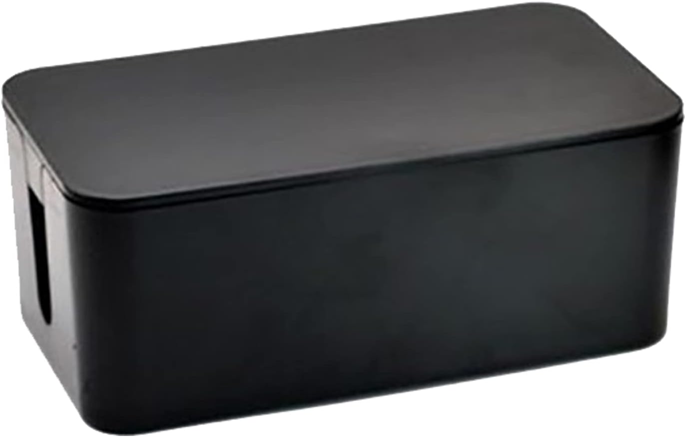 Cable Management Box,Cord Organizer Box for Home and Office System to Cover and Hide, Power Strips, Cords,Surge Protector (Small, Black)