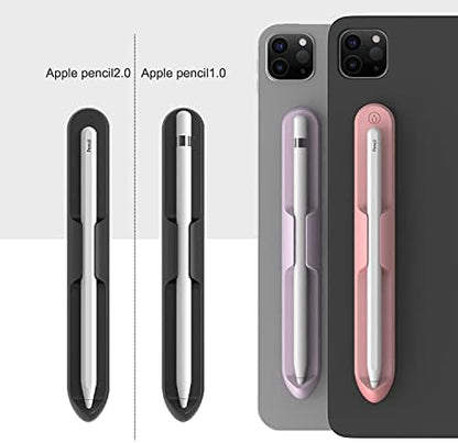LOVE MEI iPencil Holder Sticker for Apple Pencil 1st/2nd Generation, Strong Adhesive Silicone Holder Sticker [Magnetic Attach Design] Accessories for iPad Stylus Pens