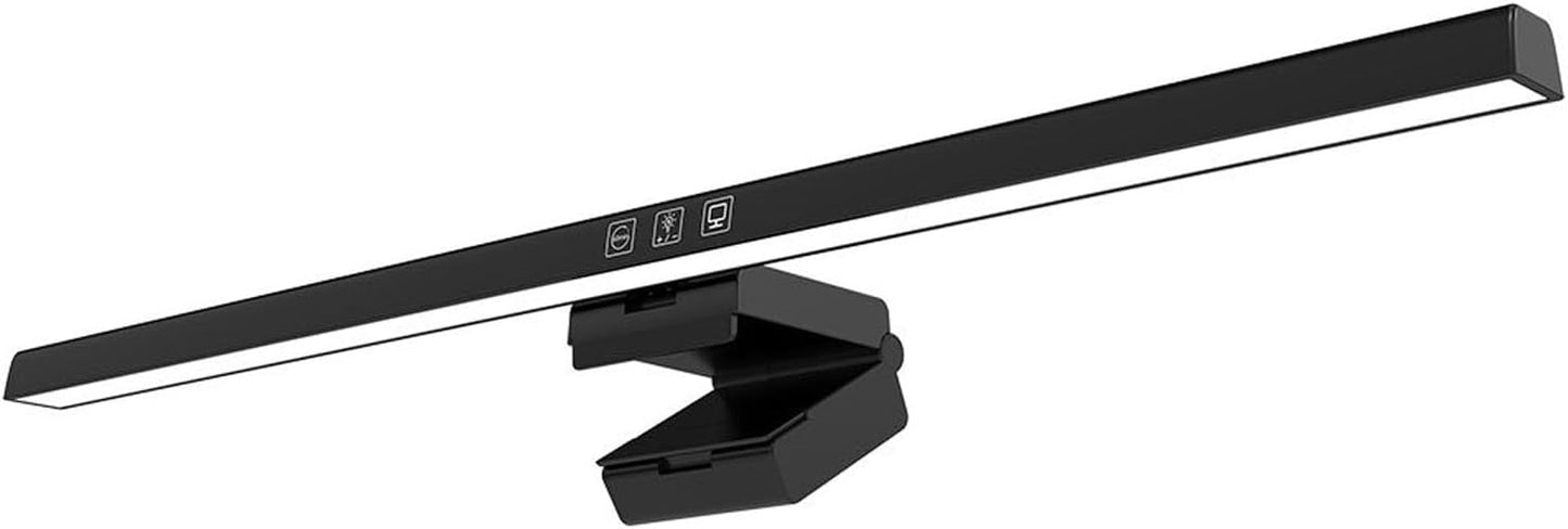 GLOGLOW Screen Monitor Light Bar, ABS Touch Control, Stepless Dimming LED Desk Lamp for Home Office and College Use (White)