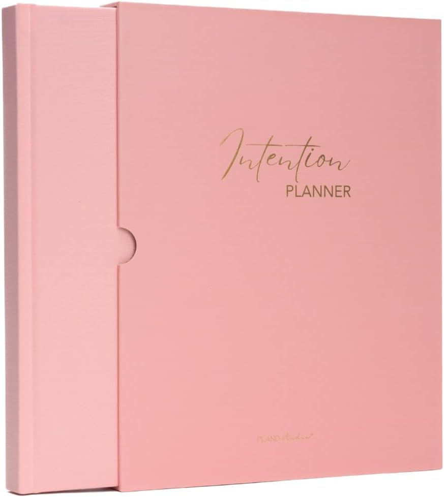 Pland Studio 90-Day Planner Journal – Undated Daily Goal Organizer in Alabaster Linen | Gratitude Journal, Habit Tracker, Vision Board, and Reflection Pages for Mindful Planning