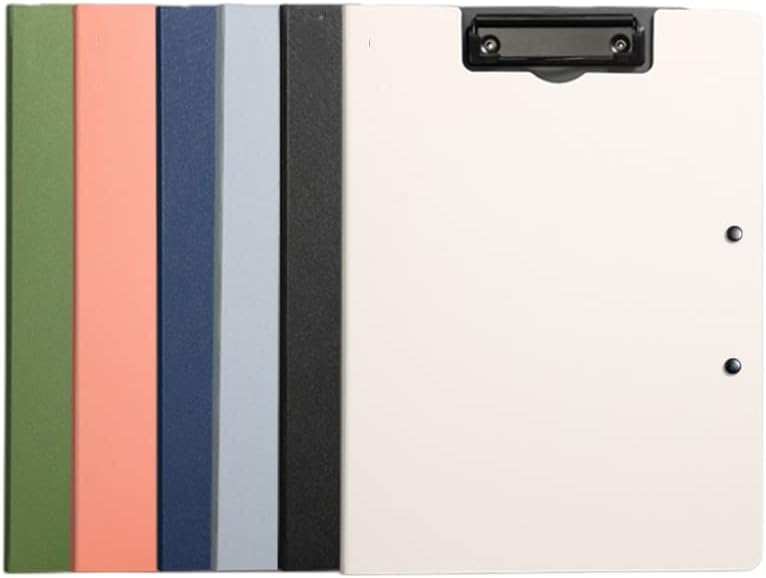 2 Pcs Folding Clipboard,Clipboard Foldable 9x12.5 inch Waterproof File Folder Clip Boards,A4 or A3 Size File Cover Folder Writing Clipboards with Two Metal Clip,Support Horizontal and Vertical (Black)