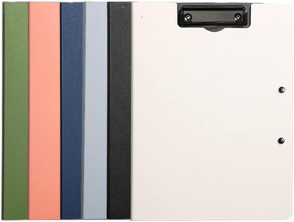 2 Pcs Folding Clipboard,Clipboard Foldable 9x12.5 inch Waterproof File Folder Clip Boards,A4 or A3 Size File Cover Folder Writing Clipboards with Two Metal Clip,Support Horizontal and Vertical (Black)