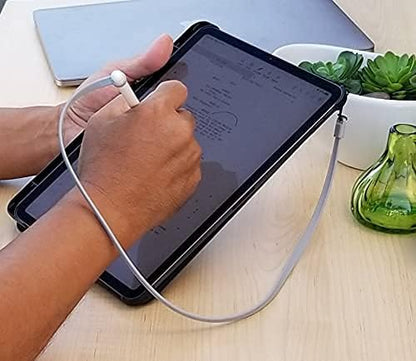 ZoopLoop Blue Silicone Scratchproof 20.75in Tether for Digital Electronic Styluses (Diameter Range: 0.27-0.37in) - Secure Stylus to Tablet Case - Tablet Pencil Holder Accessory