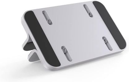 JOKItech Aluminum Laptop Stand, Sturdy and Adjustable, Compatible with Apple MacBook Pro/Air, Mac Mini, iPad Pro, Silver