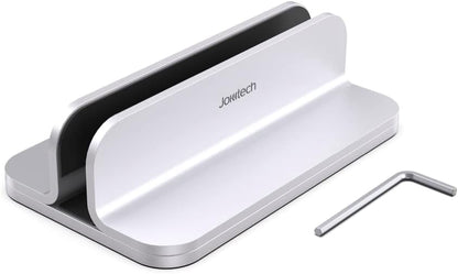JOKItech Aluminum Laptop Stand, Sturdy and Adjustable, Compatible with Apple MacBook Pro/Air, Mac Mini, iPad Pro, Silver