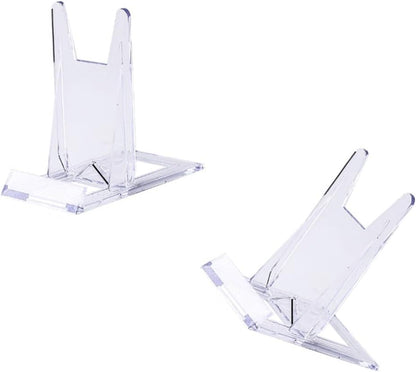 8 Pcs Book Display Stand, Acrylic Book Stand for Comics, Magazines, Postcards, Art, DVDs, Albums, and Wallets