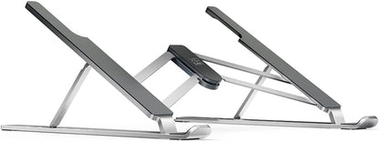 XPPen Drawing Tablet Stand for Desk,Silver Portable Holder for Graphics Tablet&Pen Display, Aluminum Computer Riser Compatible with 10 to 15.6 Inch Laptops and Drawing Tablets,Portable and Adjustable