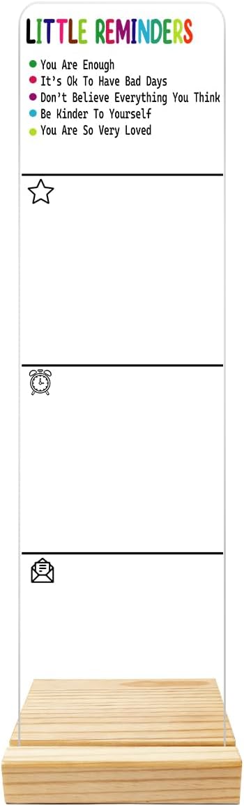 Monitor Memo Board Computer Monitor Memo Board Acrylic for Computer Monitors No Screen Damage Office Desk Accessories with Removable Design 12.6X 3.15 x 0.2 inches