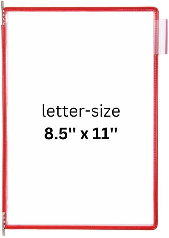Tarifold Desktop Reference Organizer & Display System, 10 Double-Sided Pockets, 20 Sheet Capacity, Expandable, Durable Steel Wire Frames, Letter Size, Made in France, Black