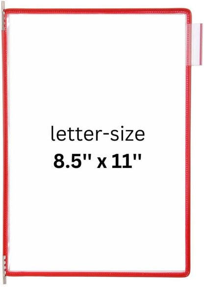 Tarifold Desktop Reference Organizer & Display System, 10 Double-Sided Pockets, 20 Sheet Capacity, Expandable, Durable Steel Wire Frames, Letter Size, Made in France, Black