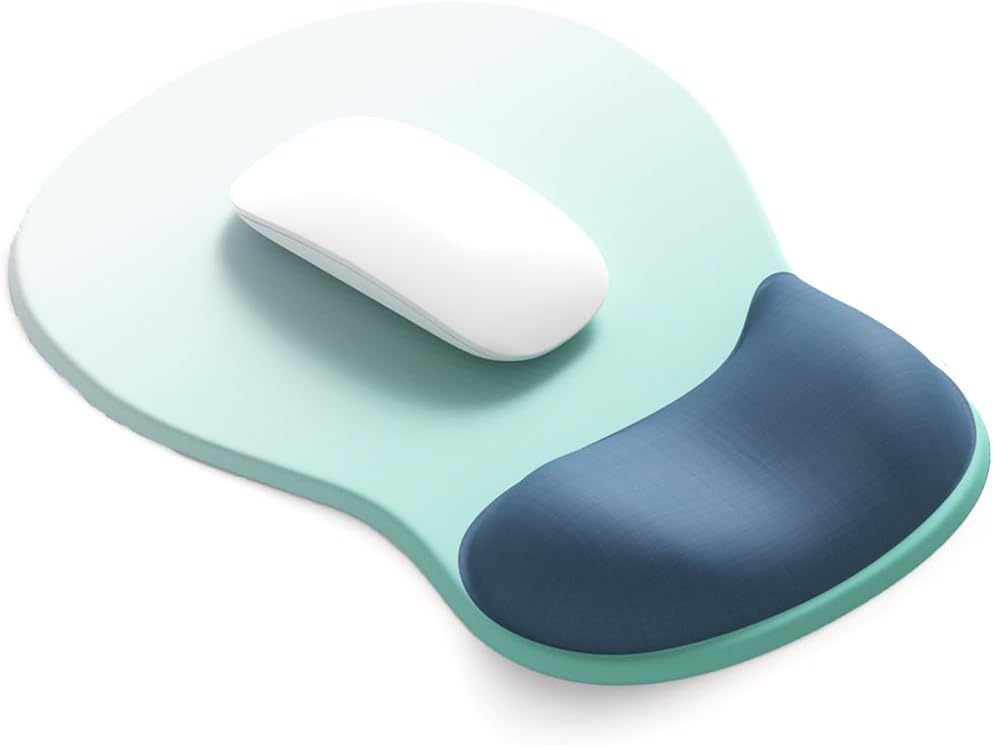 ErgoComfort Gel Wrist Rest Mouse Pad-Ergonomic Office Mousepad with Wrist Support-Non-Slip, Design Desk Accessories Mat for Home&Game Decor (06Mocha Sand)