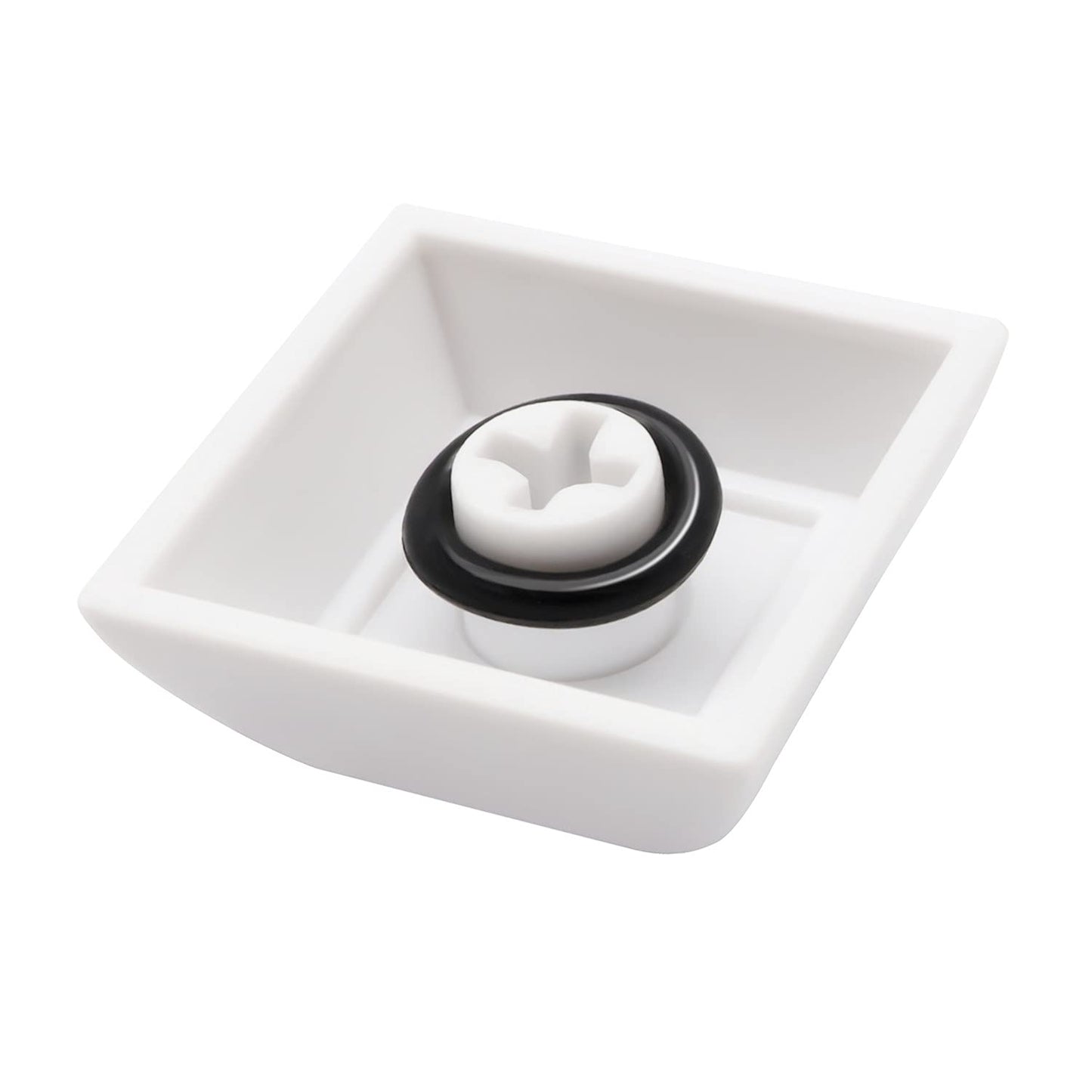 120Pcs Clear Rubber O-Ring Keyboard, O-Rings Keycaps, Switch Dampeners Keycap, for Cherry MX Key Switch Keyboards Dampers,White