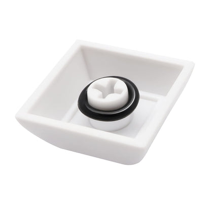 120Pcs Clear Rubber O-Ring Keyboard, O-Rings Keycaps, Switch Dampeners Keycap, for Cherry MX Key Switch Keyboards Dampers,White