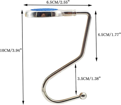 TopHomer Portable Table Bag Holder Hanging Bag Hook Cute Home School Library Office Under Hanging Metal Holder Gifts