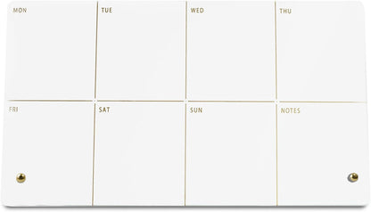 Weekly Planner Dry Erase Board for Desk,Acrylic Desktop Weekly Planner Whiteboard with Stand,12"X6"-Small, Dry Erase Weekly to Do List White Board for Home Office School-ZMZL-W-1530