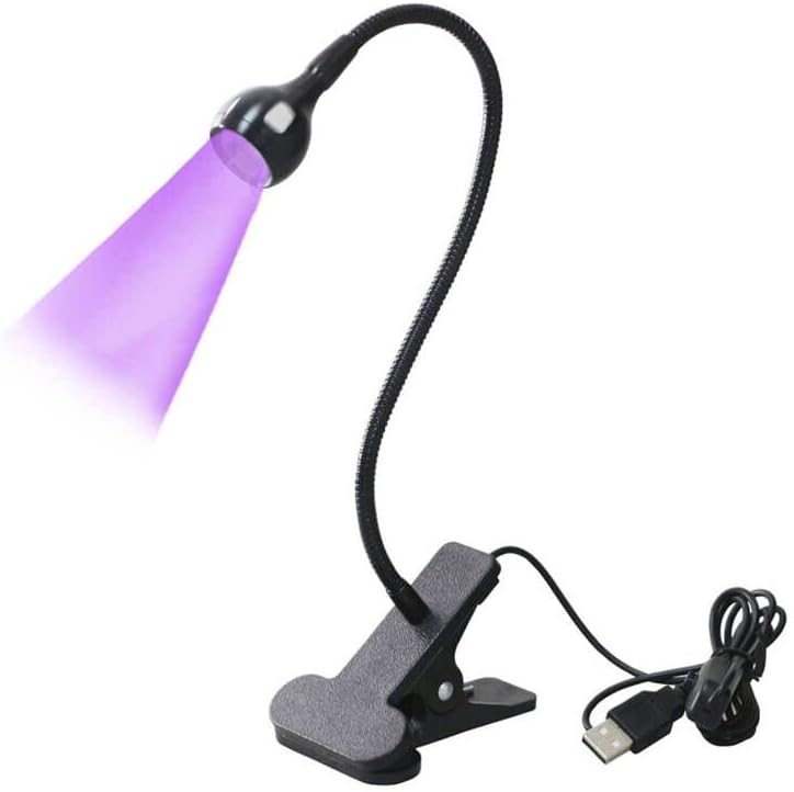 LED Desk Lamp Clip On Light,360°Flexible Gooseneck and Clamp Reading Light,Portable USB Powered Task Light with Clamp,Night Light Clip on for Desk, Bed Headboard and Computers Silver