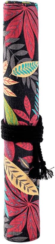 Funny live Paint Brush Holder Art Supplies, Artist Brush Holder & Art Supply Storage Organizer Roll-Up Case Bag, Protect Acrylic Oil Watercolor Paintbrushes (Peony-20 Slot Pockets)