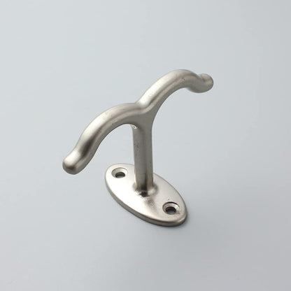 Zinc Alloy Double Prong Ceiling Hooks, 6 pcs Under The Table Coat Hook for Closet Top Bathroom Kitchen Cabinet Garage
