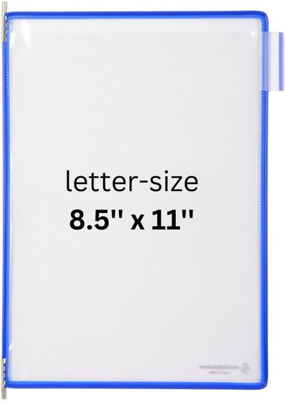 Tarifold Desktop Reference Organizer & Display System, 10 Double-Sided Pockets, 20 Sheet Capacity, Expandable, Durable Steel Wire Frames, Letter Size, Made in France, Black