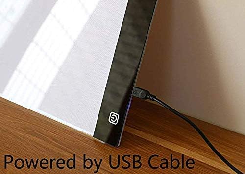 Huacan LED Light Pad Board for Diamond Painting Tablet Ultrathin 3 Level Dimmable Portable USB Charging Apply to Diamond Art Kits