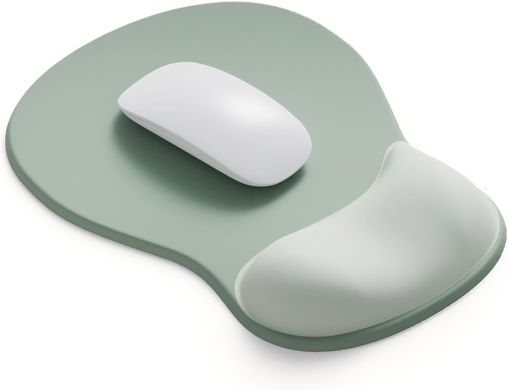 ErgoComfort Gel Wrist Rest Mouse Pad-Ergonomic Office Mousepad with Wrist Support-Non-Slip, Design Desk Accessories Mat for Home&Game Decor (06Mocha Sand)