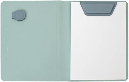 LHiDS A6 Magnetic Padfolio Organizer with Pen Holder & Notepad – Compact Magnetic Notebook Folder for Quick Notes, Work, Study – Classic Yellow