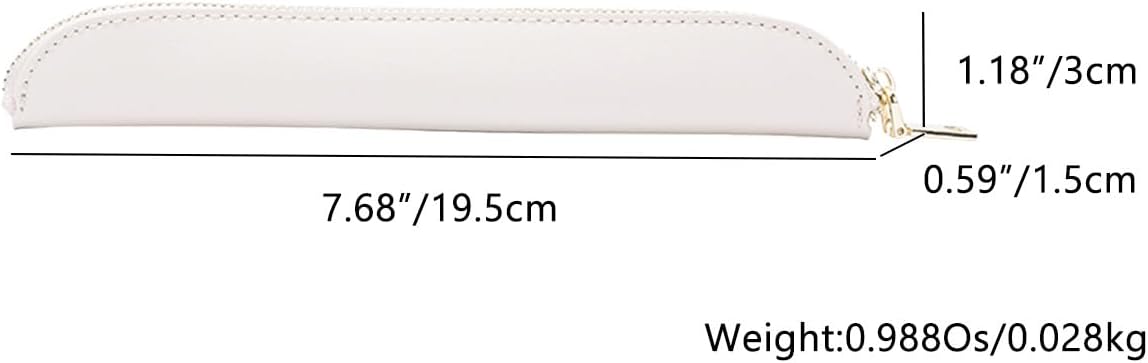 Pencil Case Durable Pencil Pouch for Pens School Featuring Oxford Lap Design (Khaki,Oxford)