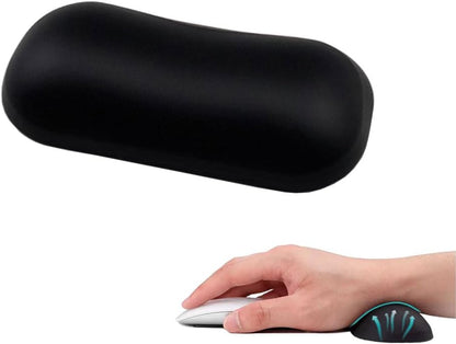 MXCOIRTP Wrist Rest for Mouse, Ergonomic Memory Foam Wrist Cushion Support Pad, Mouse Wrist Pad with Non-Slip Base for Typing Pain Relief, Office, Home, Gaming, Computer, Black