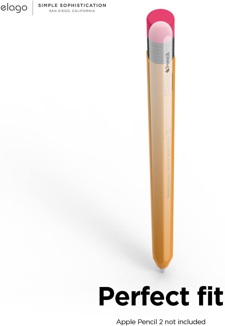 elago Compatible with Apple Pencil Pro Case & Apple Pencil 2nd Generation Case, Compatible with Magnetic Charging, Double Tap, Squeeze, Haptic (Must Read Installation Instructions) [Lovely Pink]