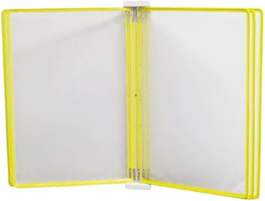 Wall Mount Reference Display System, Document Display Holders a4 with 5 Panels and 10 Pockets for 35 * 24 4.5CM,Folders(Large)
