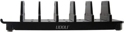 Adjustable Universal Multi Device Organizer Dock Stand Holder, Tablet Cell Phone Desktop Stand for iPhone Samsung Galaxy Google Nexus Kindle (Black)- No Charging Port