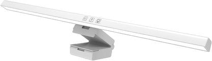 GLOGLOW Screen Monitor Light Bar, ABS Touch Control, Stepless Dimming LED Desk Lamp for Home Office and College Use (White)