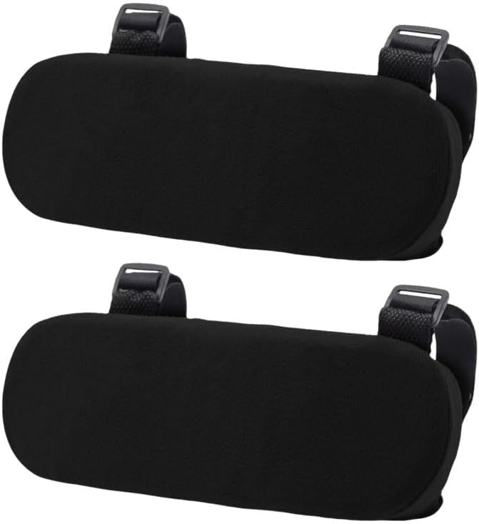 2Pcs Navy Thickened Office Chair Armrest Pads to Relieve Forearm Pressure, Suitable for Office Chairs, Wheelchairs, Comfortable Gaming Chairs