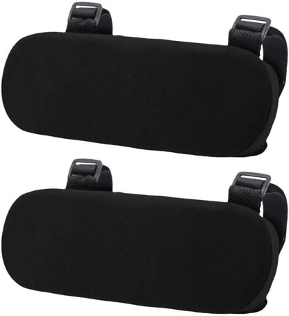 2Pcs Navy Thickened Office Chair Armrest Pads to Relieve Forearm Pressure, Suitable for Office Chairs, Wheelchairs, Comfortable Gaming Chairs