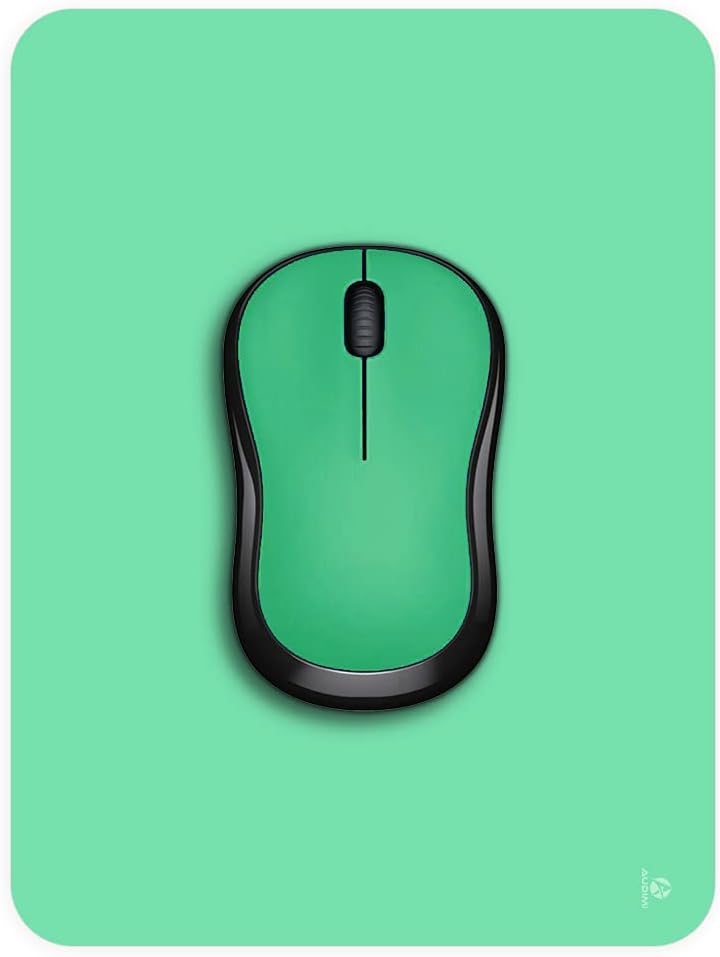 Audimi Small Mouse Pad 6 x 8 Inch, Mini Mouse Pad Thick for Laptop Wireless Mouse Home Office Travel, Portable & Washable (Black)