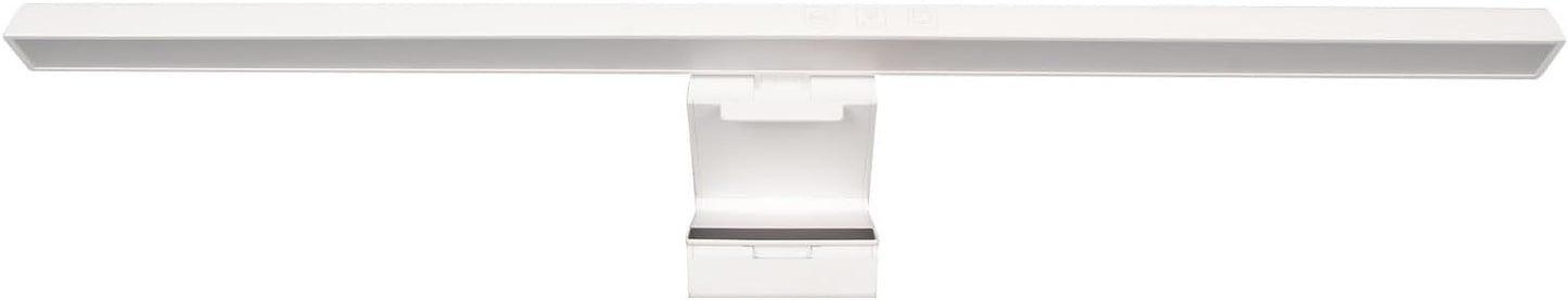 Zunate Monitor Light Bar, Stepless Dimmable Touch Control, 3 Color Modes, Asymmetric Light for Eye Protection, No Screen Glare, USB-C Powered, Fits Monitors & Laptops (White)