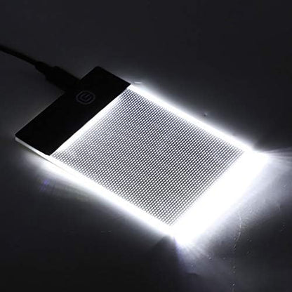 A6 Light Pad for Tracing, Ultra-Thin USB LED Light Box for Drawing, Sketching, Animation, and Diamond Painting, Dimmable Brightness Copy Board for Artists and Kids