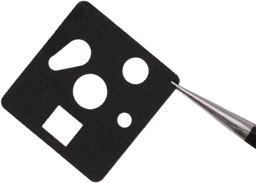 DUROCK Keyboard Switch Pads 0.5mm Poron Foam Swithes Pad Keyboard Switches Sound Dampeners for Hot Swap Mechanical Keyboards (Black, 120pcs)