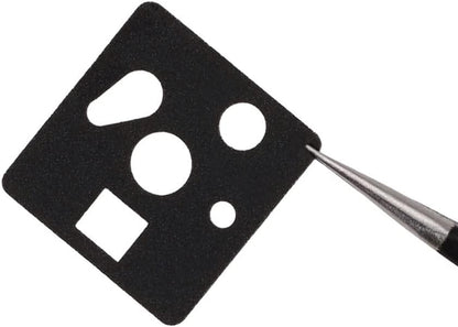 DUROCK Keyboard Switch Pads 0.5mm Poron Foam Swithes Pad Keyboard Switches Sound Dampeners for Hot Swap Mechanical Keyboards (Black, 120pcs)