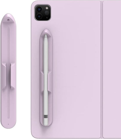 LOVE MEI iPencil Holder Sticker for Apple Pencil 1st/2nd Generation, Strong Adhesive Silicone Holder Sticker [Magnetic Attach Design] Accessories for iPad Stylus Pens