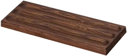 Pen holder Organizer of Office desks,Walnut Desk Pen Stand,Wave Pen Tray Accessory,Teacher Gifts,Suitable for School,Home,Desktop Art Accessories (Walnut, 5 Grid)