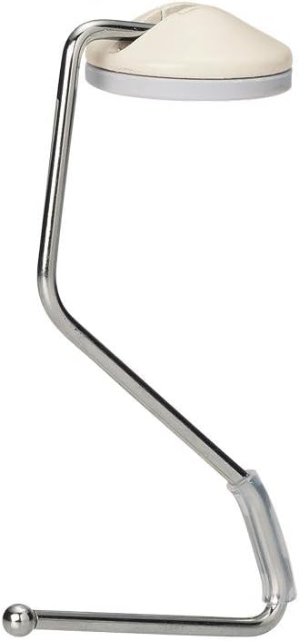 LIHIT LAB Lightweight Purse Hanger for Table, Bag Hanger, Purse Holder, Desk Hook for Gym, Restaurant, Office, Holds up to 11 pounds, 4" x 2'', Beige (A7595-16)