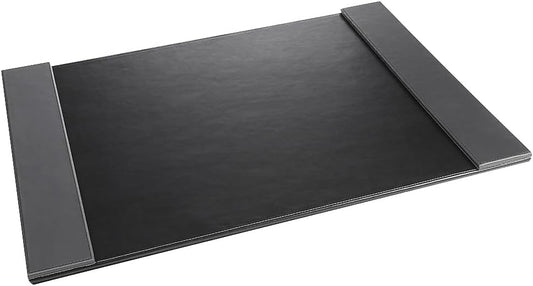 Artistic Monticello Executive Desk Pad, Smooth Writing Desk Mat That Protects Desktop from Scratches & Stains, 24" x 19", Black/Gray