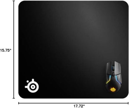SteelSeries QcK Gaming Mouse Pad - XXL Cloth - Peak Tracking and Stability - Esports Mousepad - Never-Slip - Full Desk Coverage