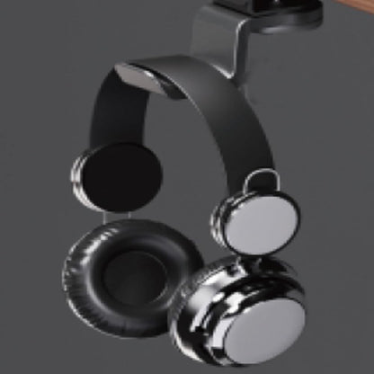 Headphone Hook Under Desk Holder Hanger Nylon 360° Rotating Adjustable Lightweight Students' Desk Hook Mount for Desk & Table Bag Backpack Headset Hook with 50lb Capacity (Screw Fixation)
