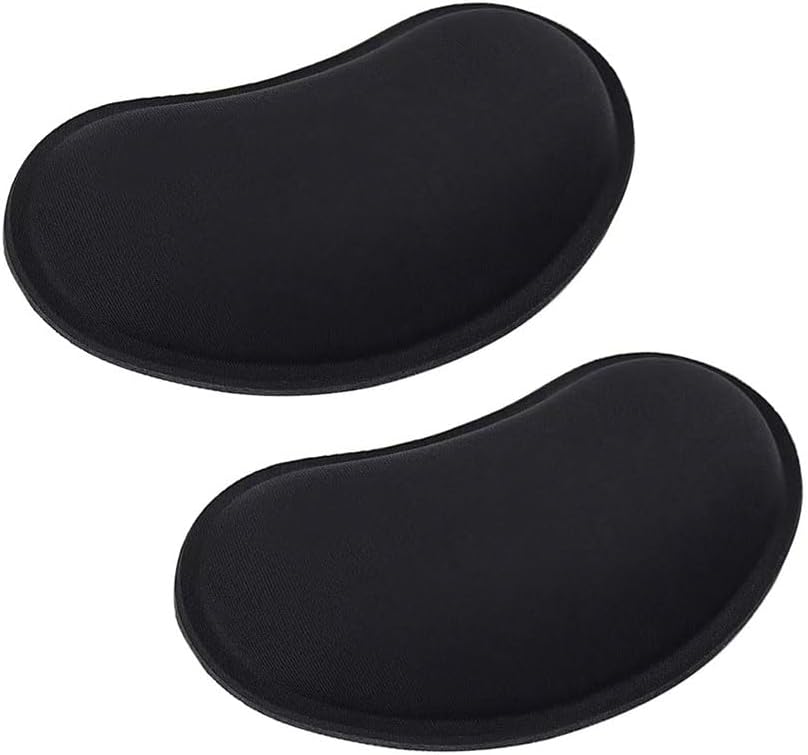 MXCOIRTP Wrist Rest for Mouse, Ergonomic Memory Foam Wrist Cushion Support Pad, Mouse Wrist Pad with Non-Slip Base for Typing Pain Relief, Office, Home, Gaming, Computer, Black