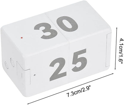 Pomodoro Timer Cube, Desk Productivity Time Management Tool with 10 Timer Presets, Adjustable Volume Small Pomodoro Cube for Task Work Cooking Kitchen