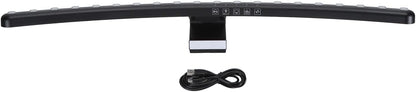 RGB Monitor Lamp Bar, Light Source RGB Monitor Light Bar for Office, Monitor Lamp Bar with RGB Backlight and Music Sync, Eye Caring Curved Computer Monitor Light Bar