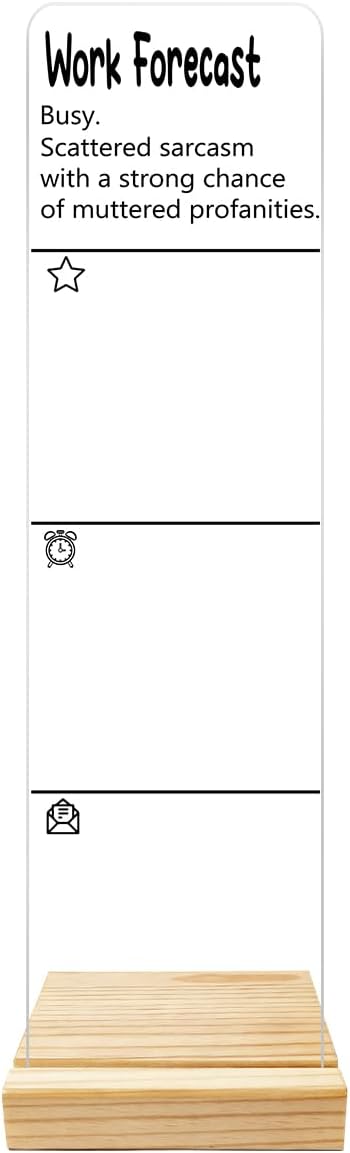Monitor Memo Board Computer Monitor Memo Board Acrylic for Computer Monitors No Screen Damage Office Desk Accessories with Removable Design 12.6X 3.15 x 0.2 inches